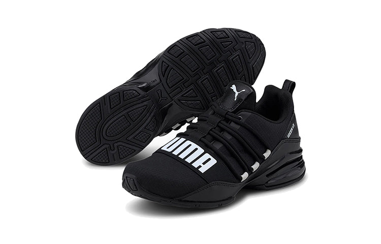 (GS) PUMA Cell Regulate Jr Low Running Shoes Black/White 194283-01
