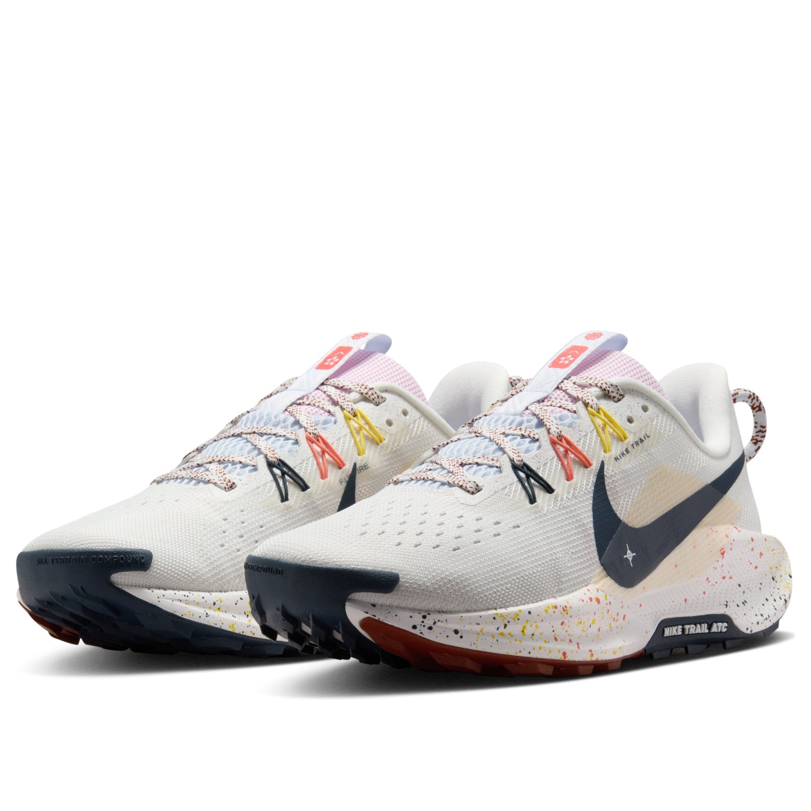 (WMNS) Nike React Pegasus Trail 5 'Summit White Football Grey Pink Foam Armory Navy' DV3865-102