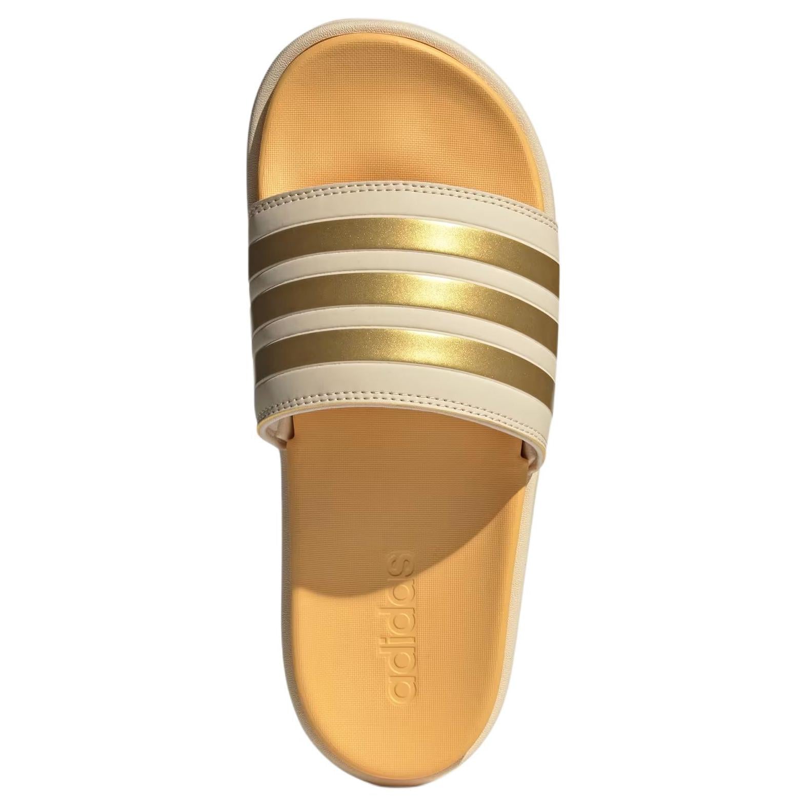 (WMNS) adidas Adilette Platform Slides Asia Sizing 'Crystal Sand Gold Metallic' IF3422