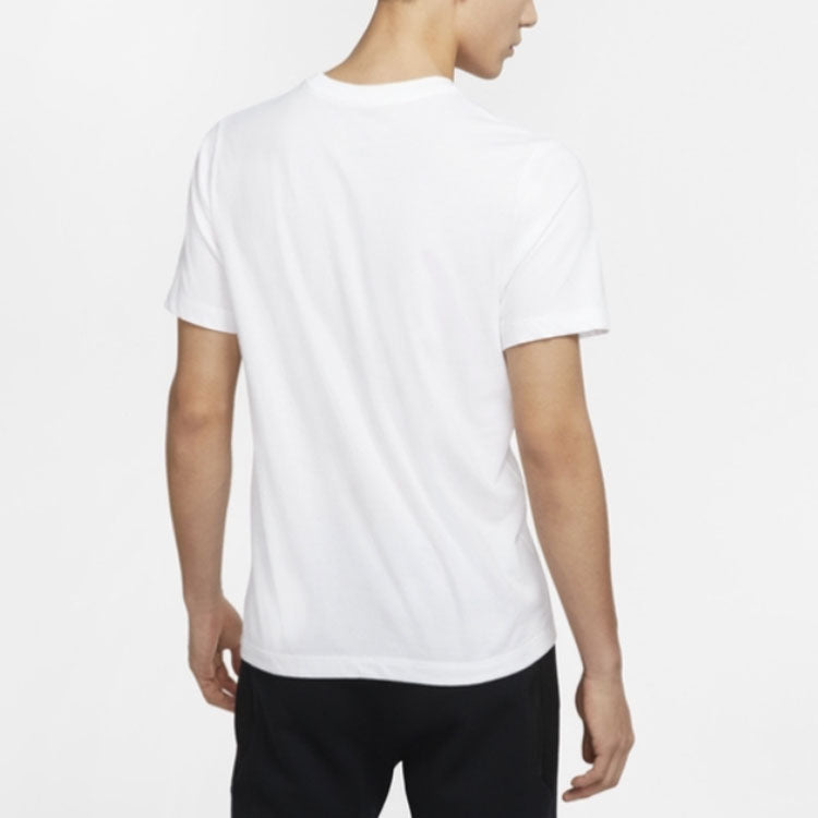 Nike logo Printing Round Neck Pullover Casual Short Sleeve White CD1327-100