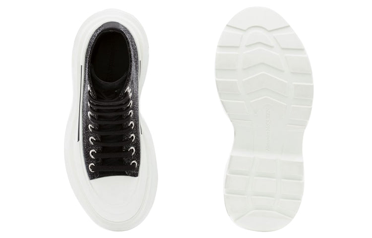 (WMNS) Alexander McQueen Tread Slick Boot 'Galaxy Black' 633900WHW571027