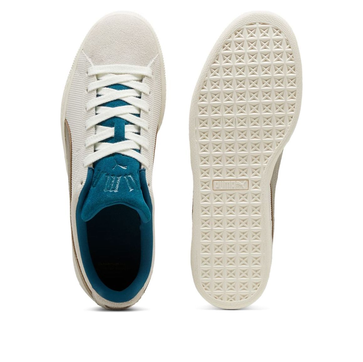 PUMA Play Loud Suede 'Warm White Cold Green' 398190-02