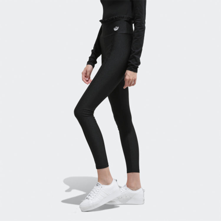 (WMNS) adidas originals Legging Sports Long Pants Black FU3867