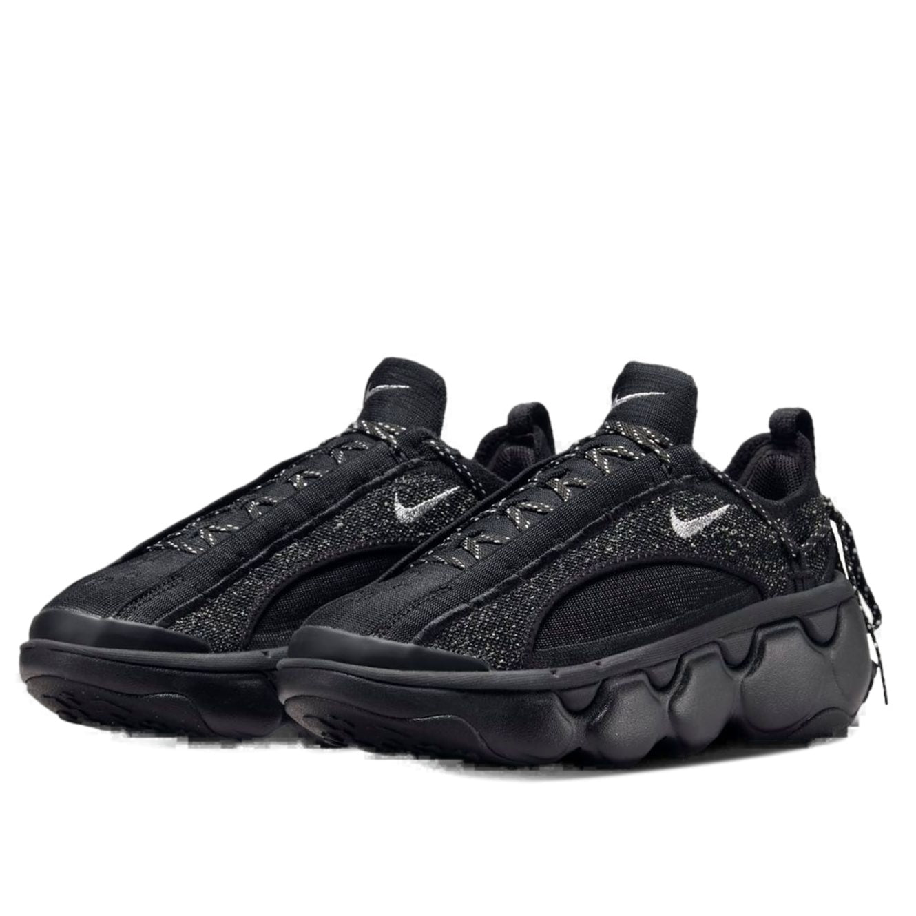 (WMNS) Nike Flyknit Bloom 'Black Metallic Silver' FD2149-004