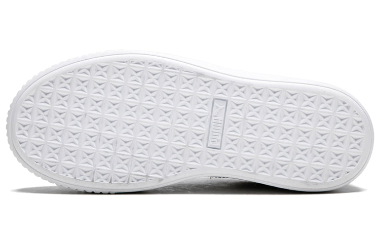 (WMNS) PUMA Suede Platform White/Silver 364525-01