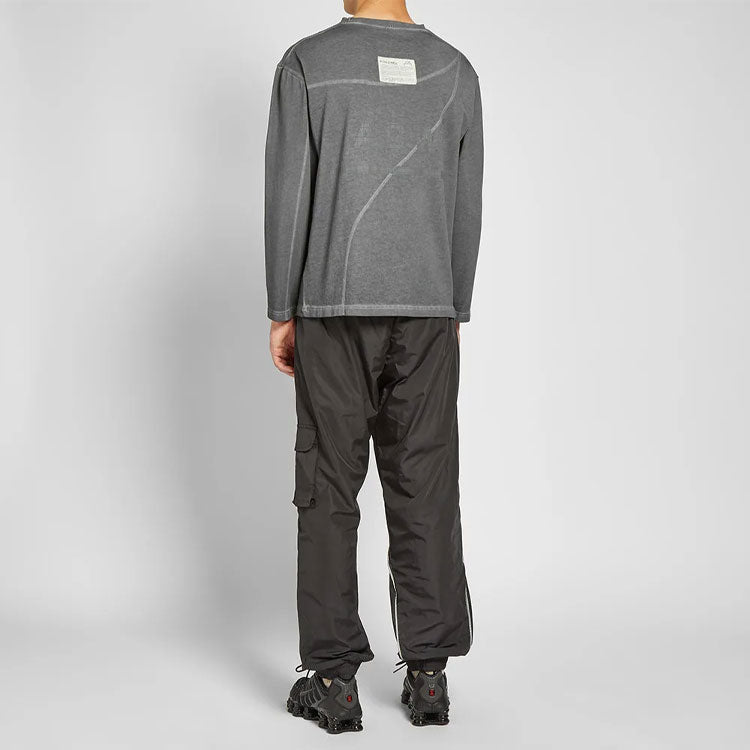 A-COLD-WALL* Long Sleeve Core Mesh Logo Tee Logo Tee ACW-LSC02-GY