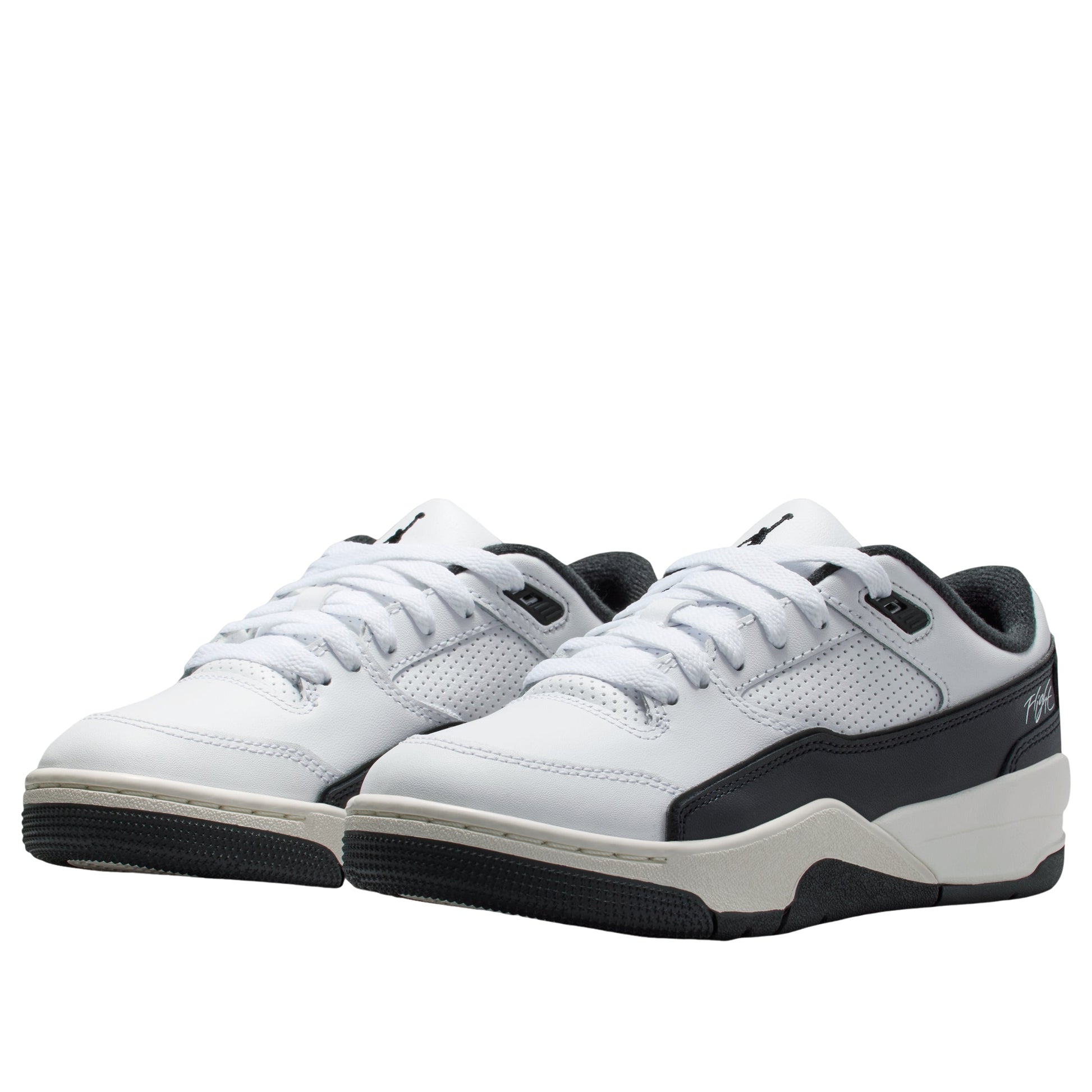 (GS) Air Jordan Flight Court 'White Black' HF3333-112