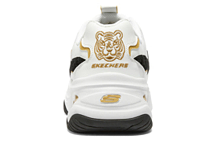 (WMNS) Skechers D'lites 4.0 'White Black Gold' 896069-WBGD