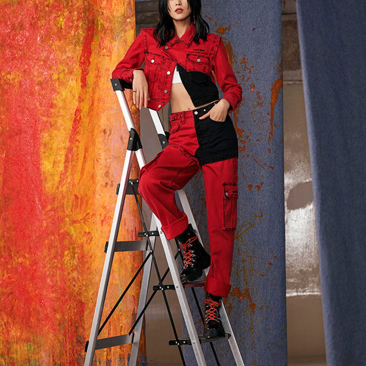 Levis x Feng Chen Wang Crossover Casual Jacket Red A1054-0000