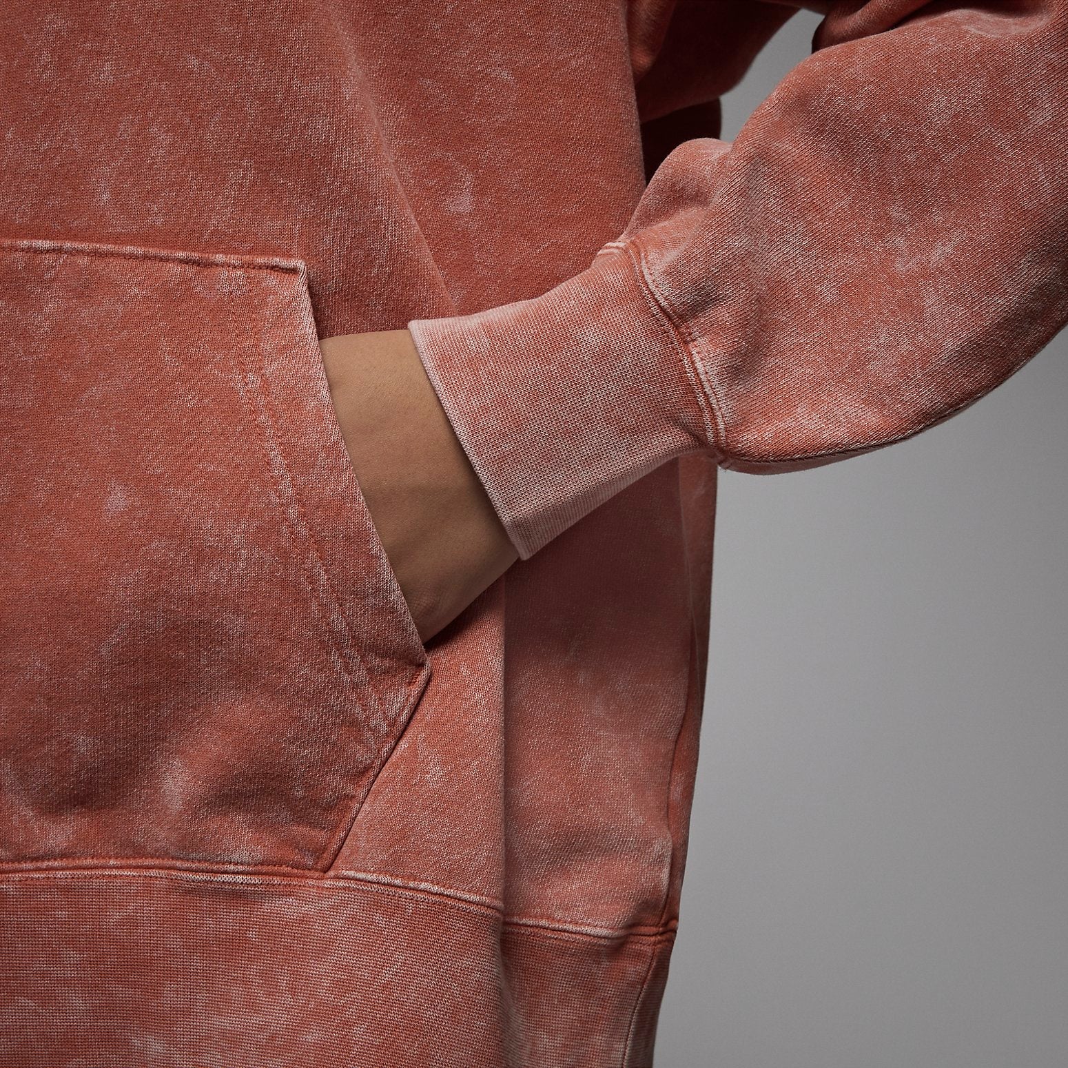 (WMNS) Air Jordan Flight Fleece Hoodie 'Rust' DX0443-812
