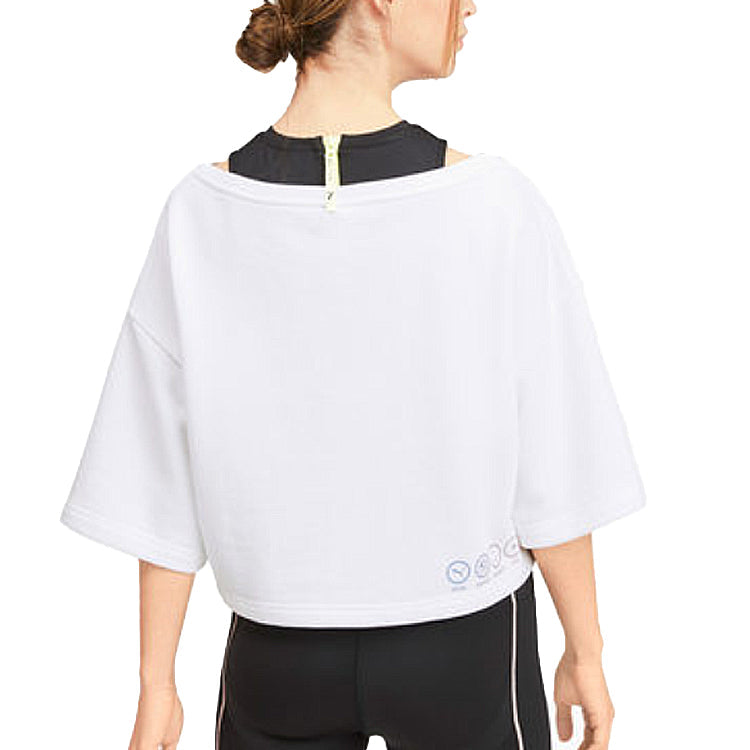 (WMNS) PUMA Alphabet Printing Pullover White 579782-02