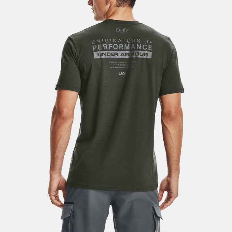 Under Armour Bar Originators Of Performance Training Sports Short Sleeve Men's Green 1352045-310