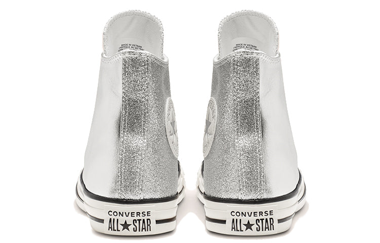 (WMNS) Converse Chuck Taylor All Star Shiny Metal High Top Silver 564869C