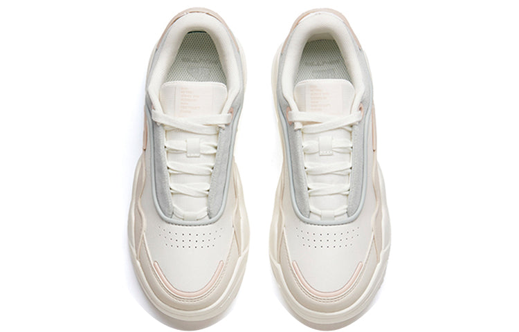 (WMNS) ANTA Life Series Sneakers Platform 'White Beige Grey' 922228093-1