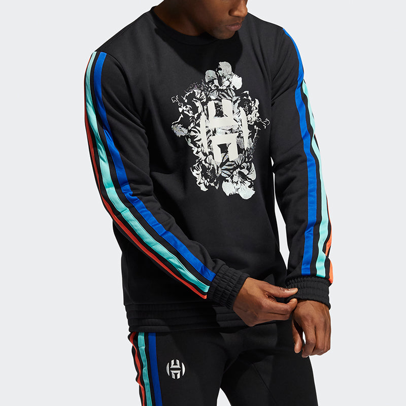 adidas Harden Fleece Crew Sweatshirt Black GP8112