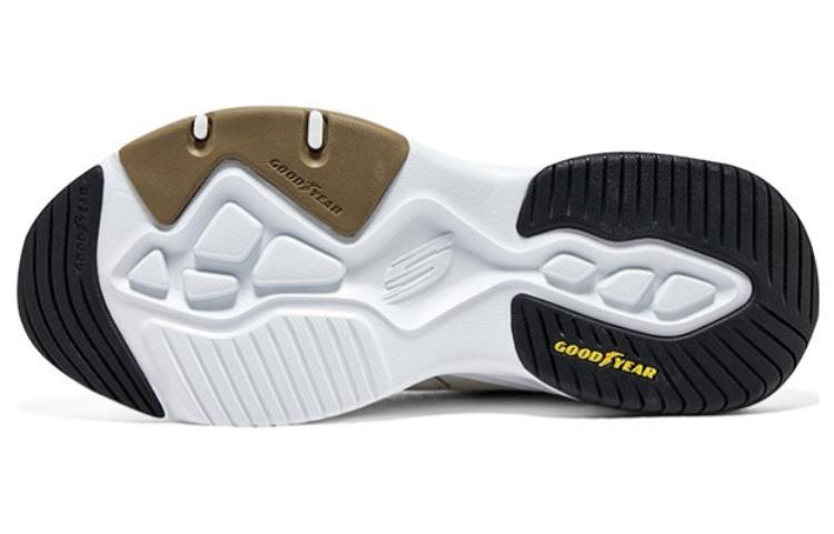 Skechers D'LITES 4.0 'White Brown Blue' 894194-WBRN