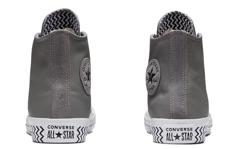 (WMNS) Converse Chuck Taylor All Star High Top Leather Grey White 566130C