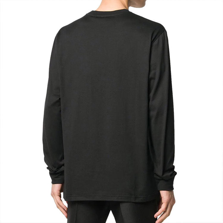 Burberry SS20 Pattern Round Neck Long Sleeves Unisex Black 8024599