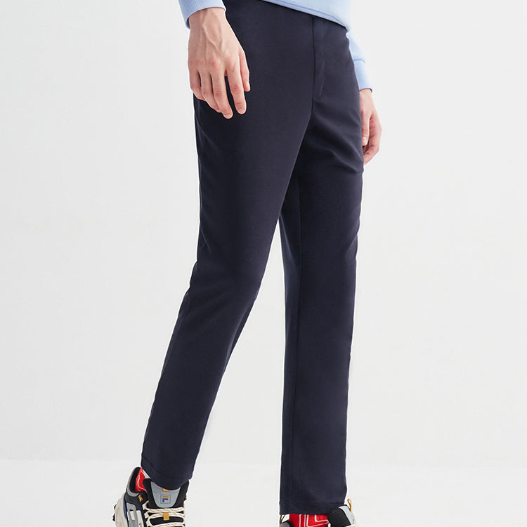 FILA Knit Straight Casual Sports Pants Blue F11M028610F-NV