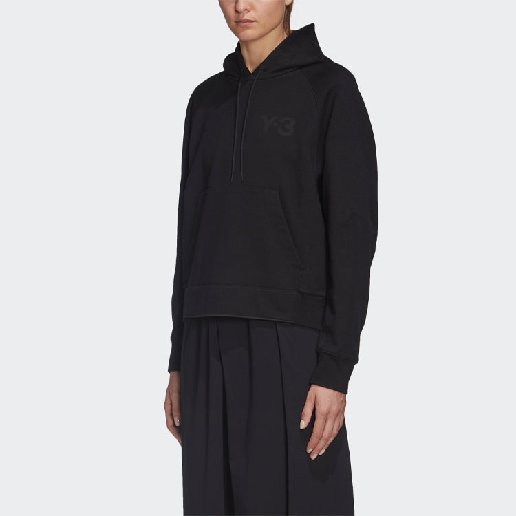 (WMNS) Y-3 Casual Round Neck Cotton Long Sleeves Hoodie Black FN3468