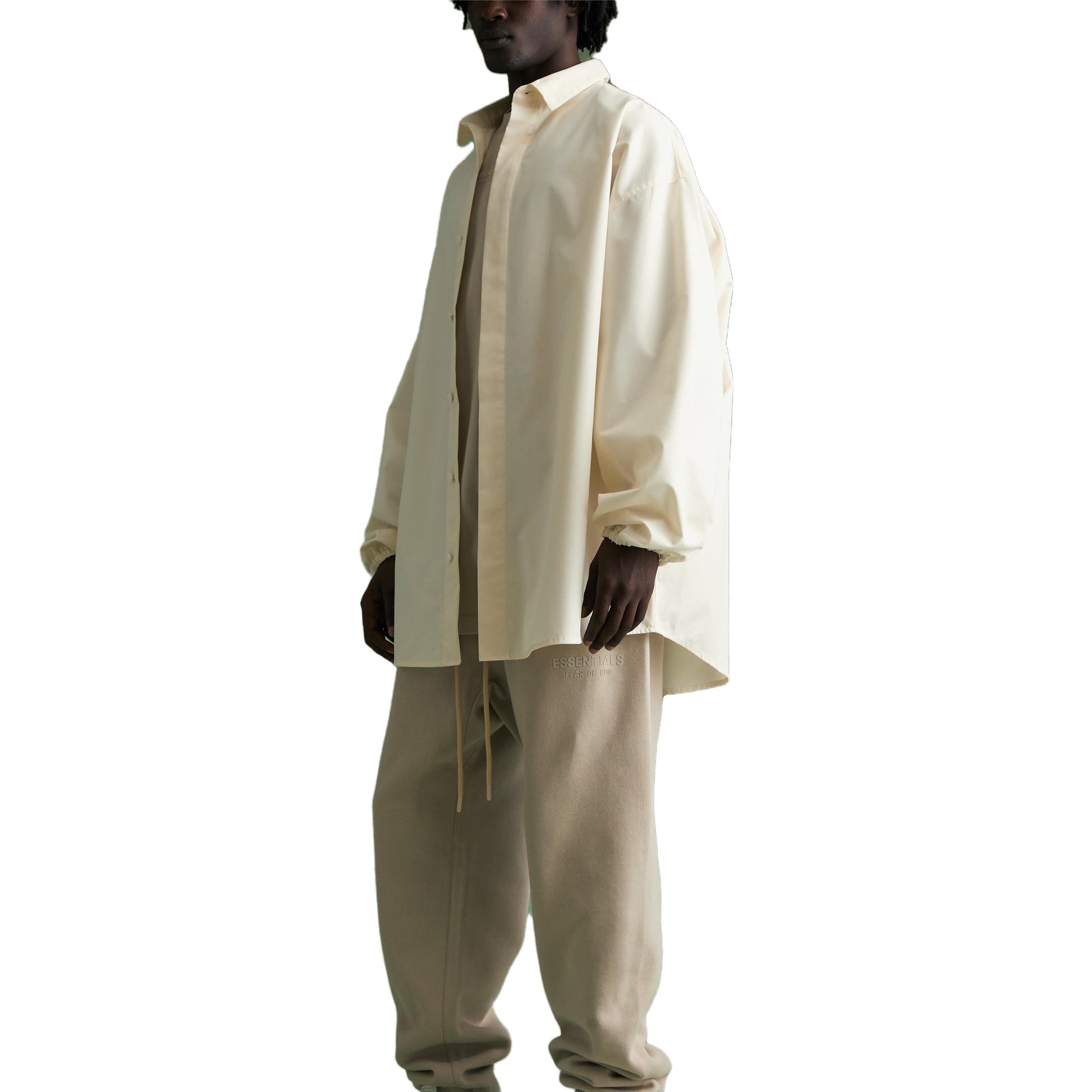 Fear of God Essentials FW23 Button Down Shirt 'Cloud Dancer' 186BT234021F