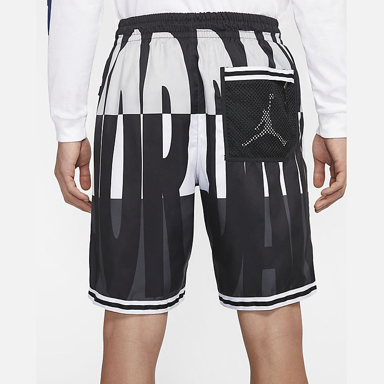 Air Jordan Colorblock Breathable Loose Sports Shorts Black Gray CJ4075-100