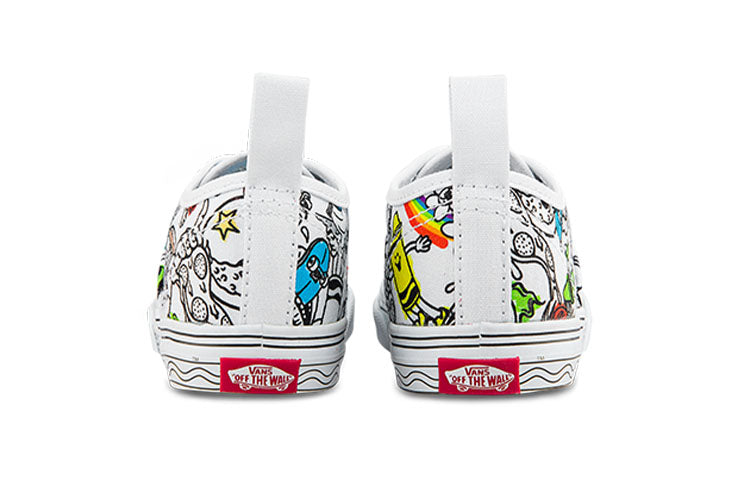 (TD) Vans Crayola x Authentic Elastic Lace 'Sketch Your Way' VN0A34A1ARE