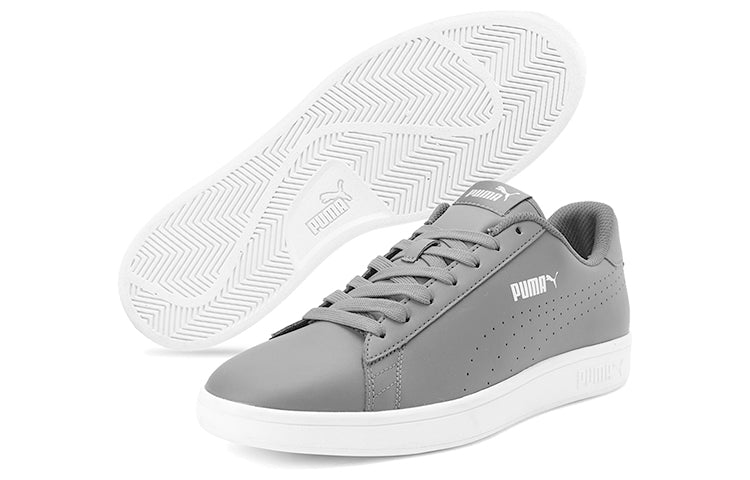 PUMA Smash V2 L Perf Grey/White 365213-11