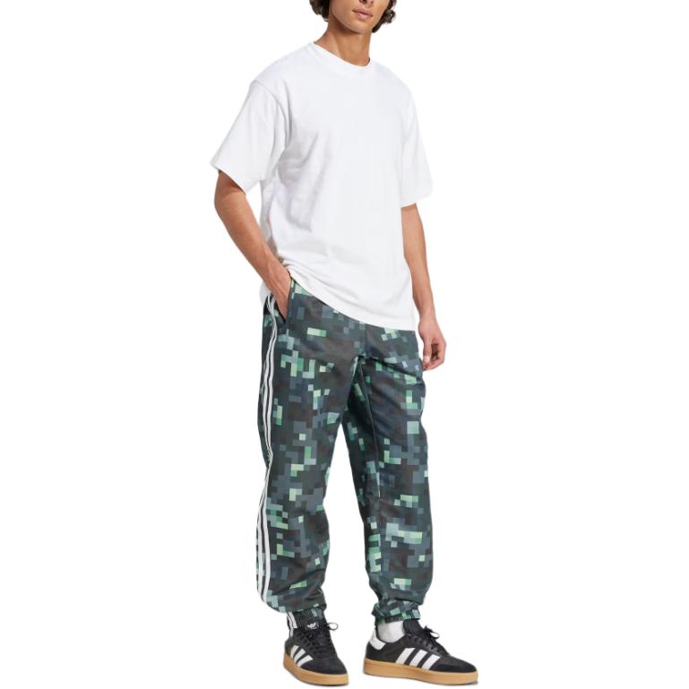 adidas x Minecraft Track Pants Asia Sizing 'Green' JZ9922