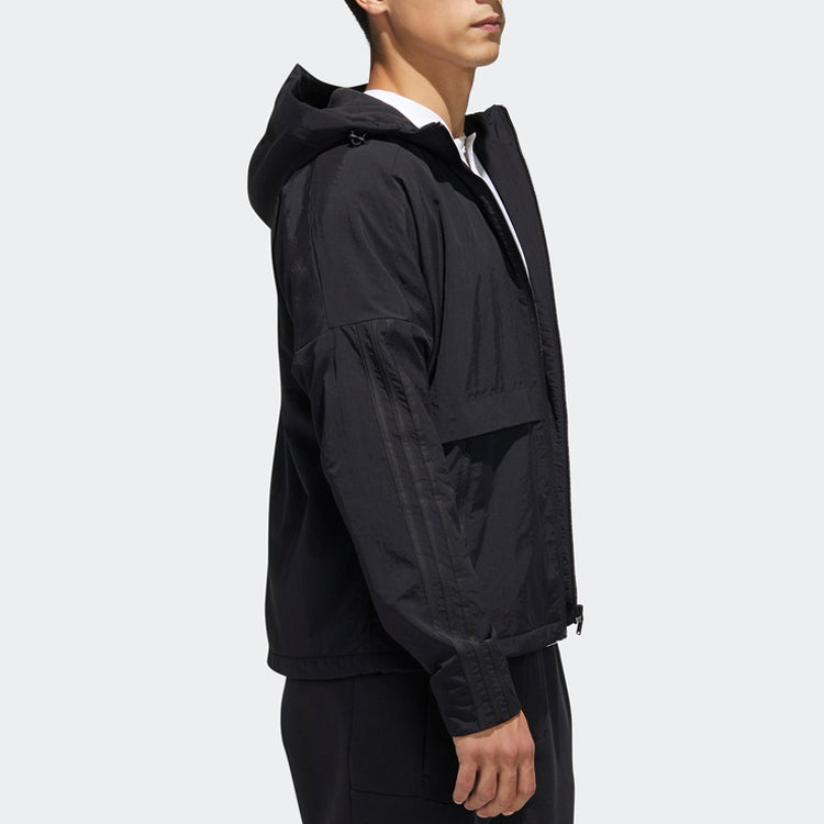 adidas Sports Woven Hooded Jacket Men Black FM9400
