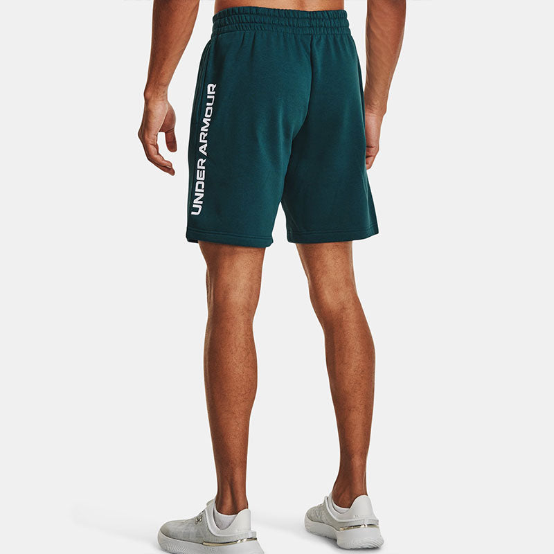Under Armour Rival Fleece Wordmark Shorts 'Teal' 1379869-716
