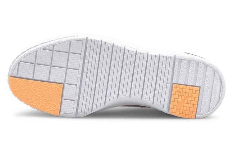 (WMNS) PUMA Cali Sport Mix Sneakers White/Yellow 371202-14