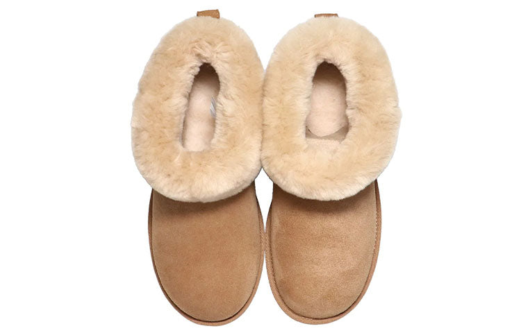 (WMNS) UGG Classic Ultra Mini Fluff 'Chestnut' 1122390-CHE