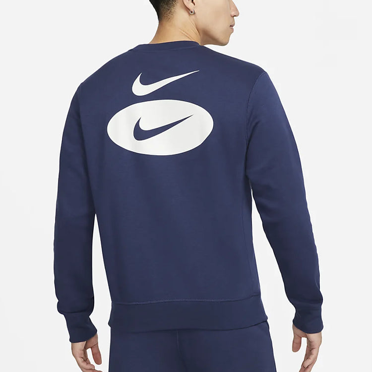 Nike League As Sportswear Sl Bb Crew 'Navy White' DM5461-410