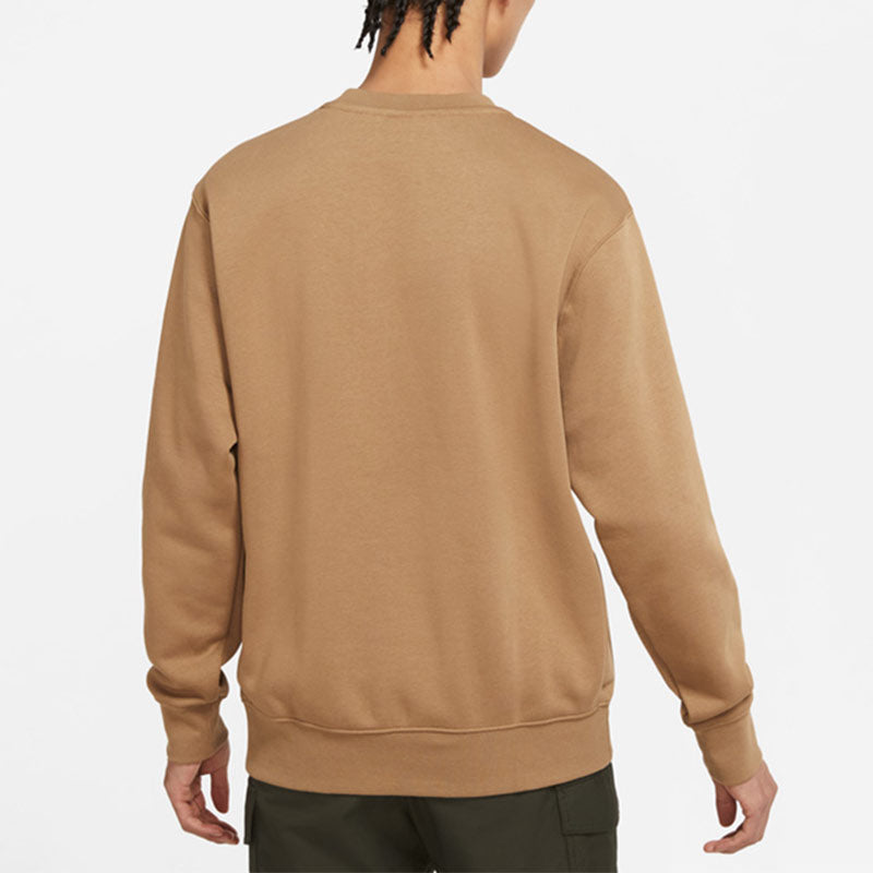 Nike Sportswear Club Fleece Casual Sports Round Neck Pullover Khaki BV2663-258
