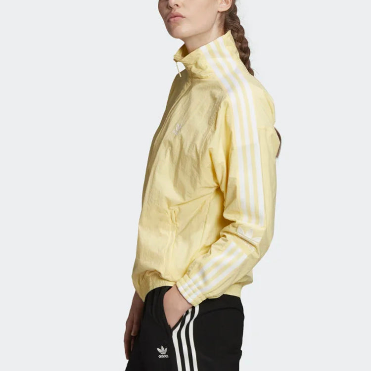 (WMNS) adidas originals Casual Sports Jacket Yellow FM7179
