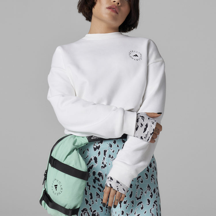 (WMNS) adidas Round Neck Pullover Solid Color Long Sleeves Hoodie White H59978