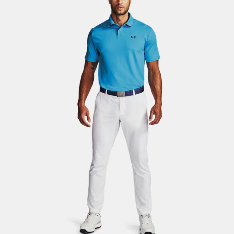 Men's Under Armour Performance 2.0 Casual Solid Color Polo Shirt Blue 1342080-428