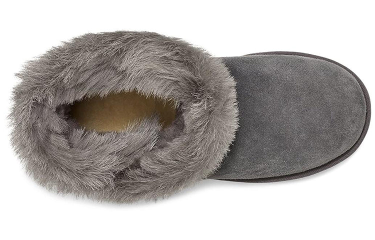 (WMNS) UGG Classic Fluff Pin Mini Fleece Lined Gray 1105609-CHRC