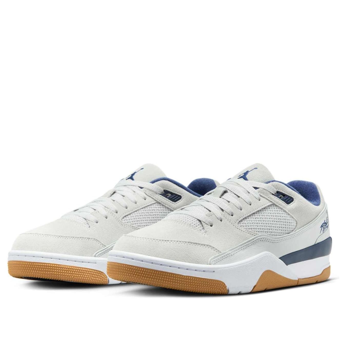 Air Jordan Flight Court 'Neutral Grey White Gum Navy' HF3255-004