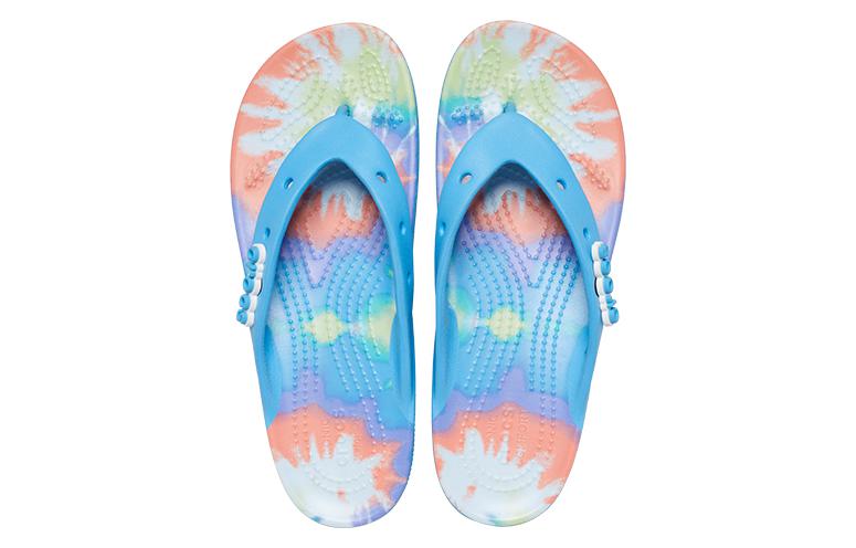 (WMNS) Crocs Classic Platform Tie Dye 'Oxygen Multi' 208043-4KT