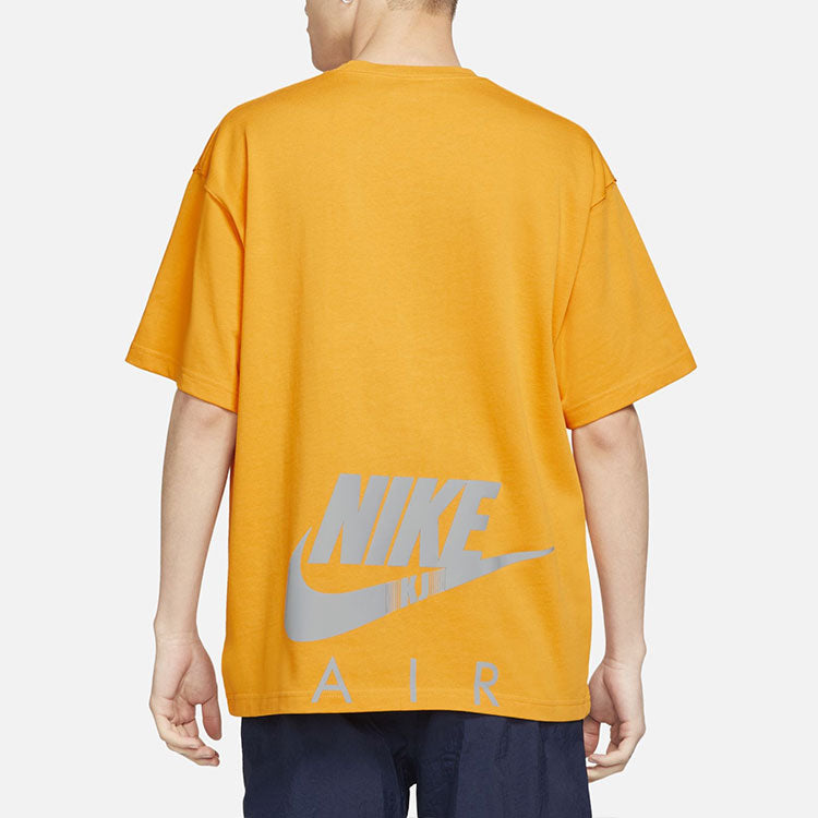 Nike x Kim Jones Crossover Air Logo Alphabet Printing Round Neck Short Sleeve Couple Style Orange DC9987-804
