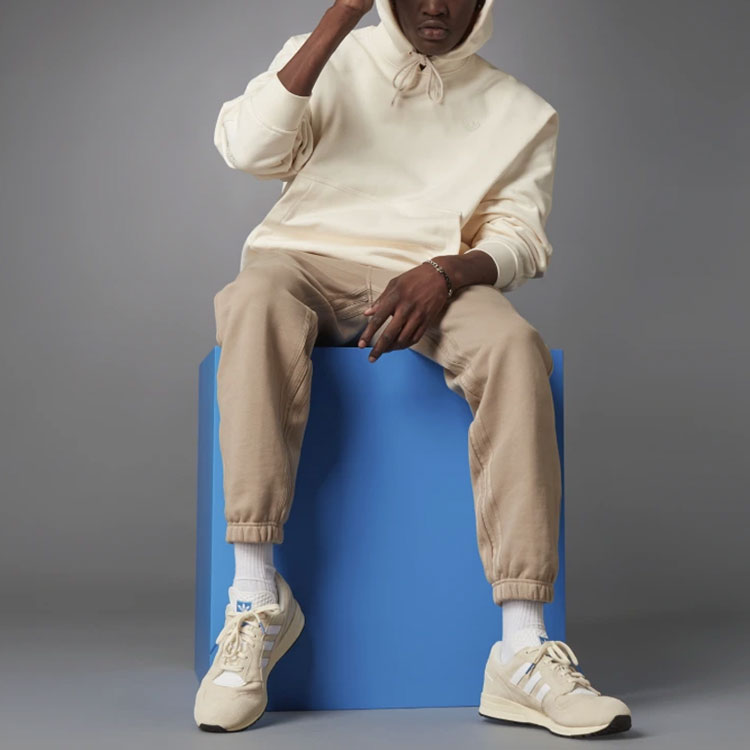 adidas originals Blue Version Series Cotton hooded Pullover Sports White H23138