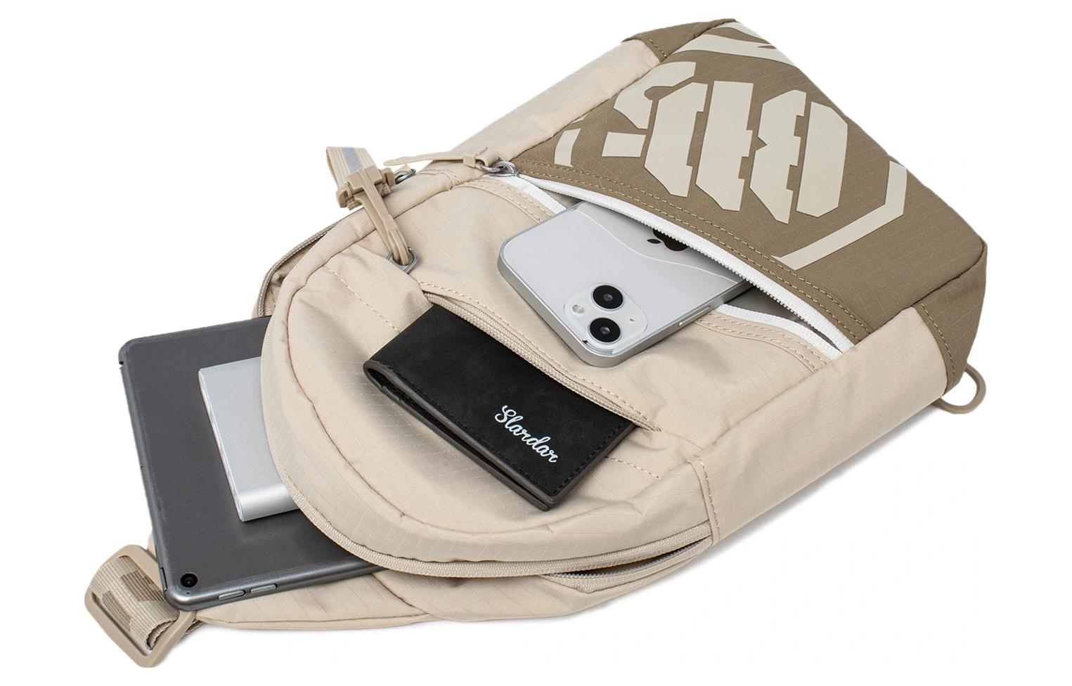 Li-Ning BadFive Chest Bag 'Light Brown' ABDT195-2