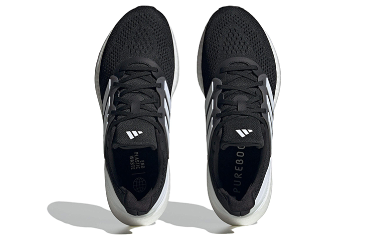 adidas PureBoost 23 Wide Running Shoes 'Black White' IF4839