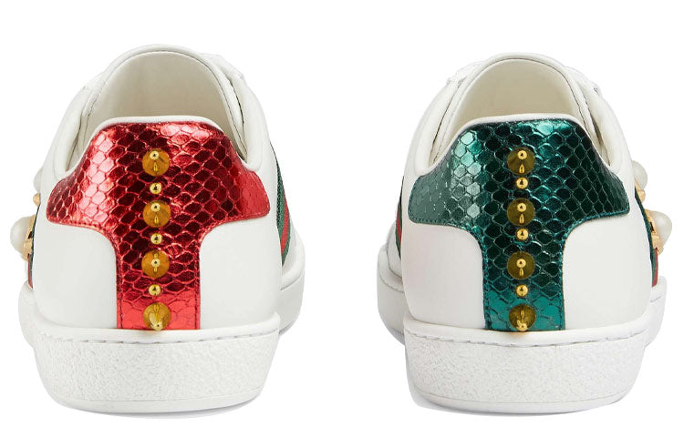 (WMNS) Gucci Ace Studded 'White' 431887-02JP0-9064
