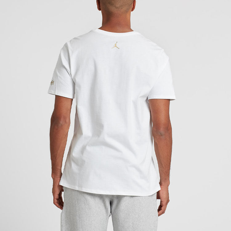 Nike Apparel s Men Air Jordan BHM Wings S/S T-Shi White 886616-100