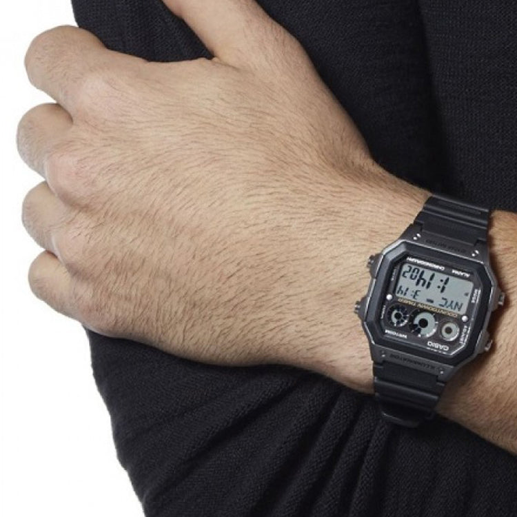 CASIO G Shock Waterproof Mens Black Digital AE-1300WH-8A