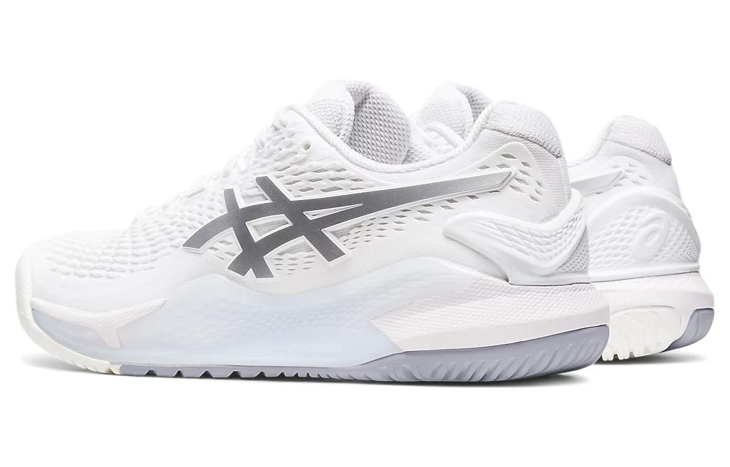 (WMNS) ASICS Gel-Resolution 9 Wide 'White Pure Silver' 1042A226-100