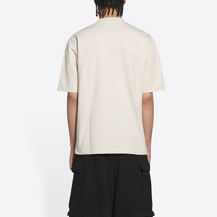 Balenciaga Retail Therapy Medium Fit T-Shirt 'Ivory Black' 612966TLVB19054